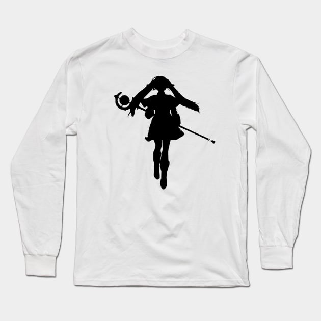 A design featuring Frieren the elf girl character as Frieren the Slayer from Sousou no Frieren Frieren Beyond Journeys End or Frieren at the Funeral anime fall 2023 D9 SNF53 Long Sleeve T-Shirt by Animangapoi